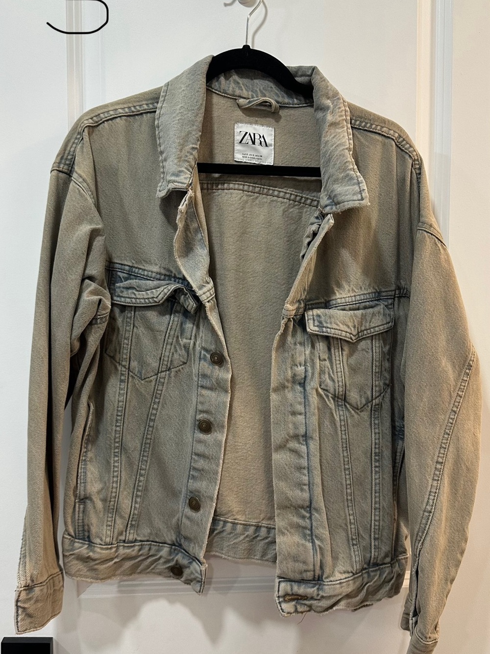 ZARA Kids Taupe Denim Jacket